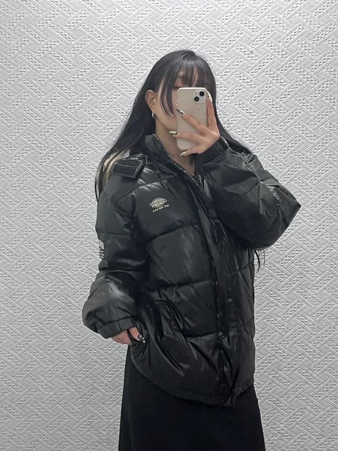 디키즈 Y2K 레트로 00's 후드퍼 패딩 자켓 L C08767 상품이미지2