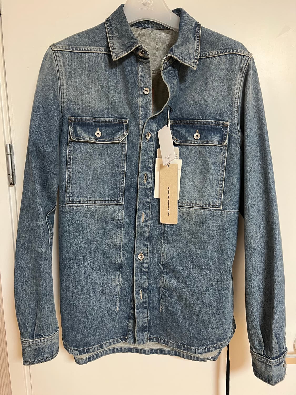 릭오웬스 rick owens 25ss denim shirts 데님 셔츠 상품이미지2