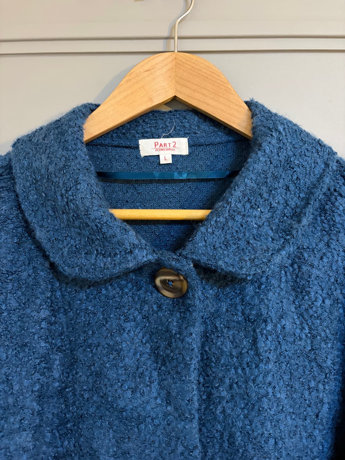 🫐빈티지 하구미깔 청록 둥카 케이프자켓 상품이미지2