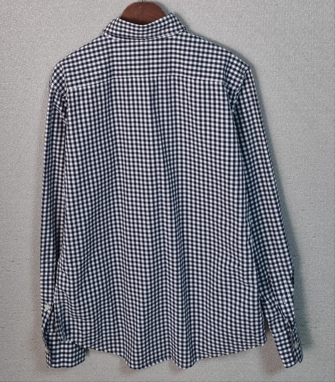 S ) 티니위니 네이비 곰돌이 체크셔츠 상품이미지3