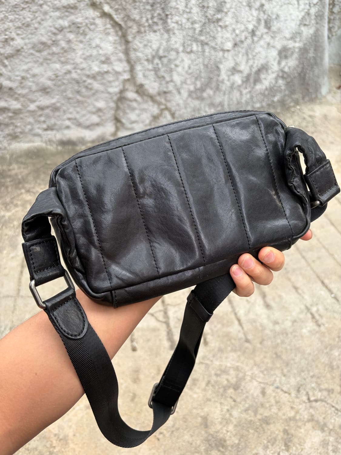 Armani Jeans 레더 트리컬러 포켓 크로스백 상품이미지2