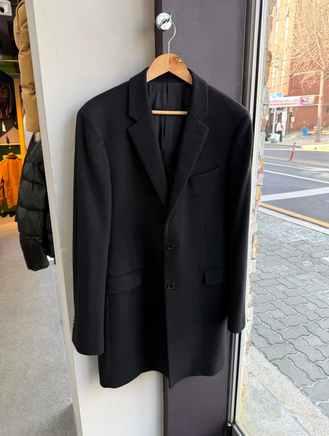 100~105/ 솔리드옴므 콜롬보 캐시미어 블랜딩 코트 상품이미지2