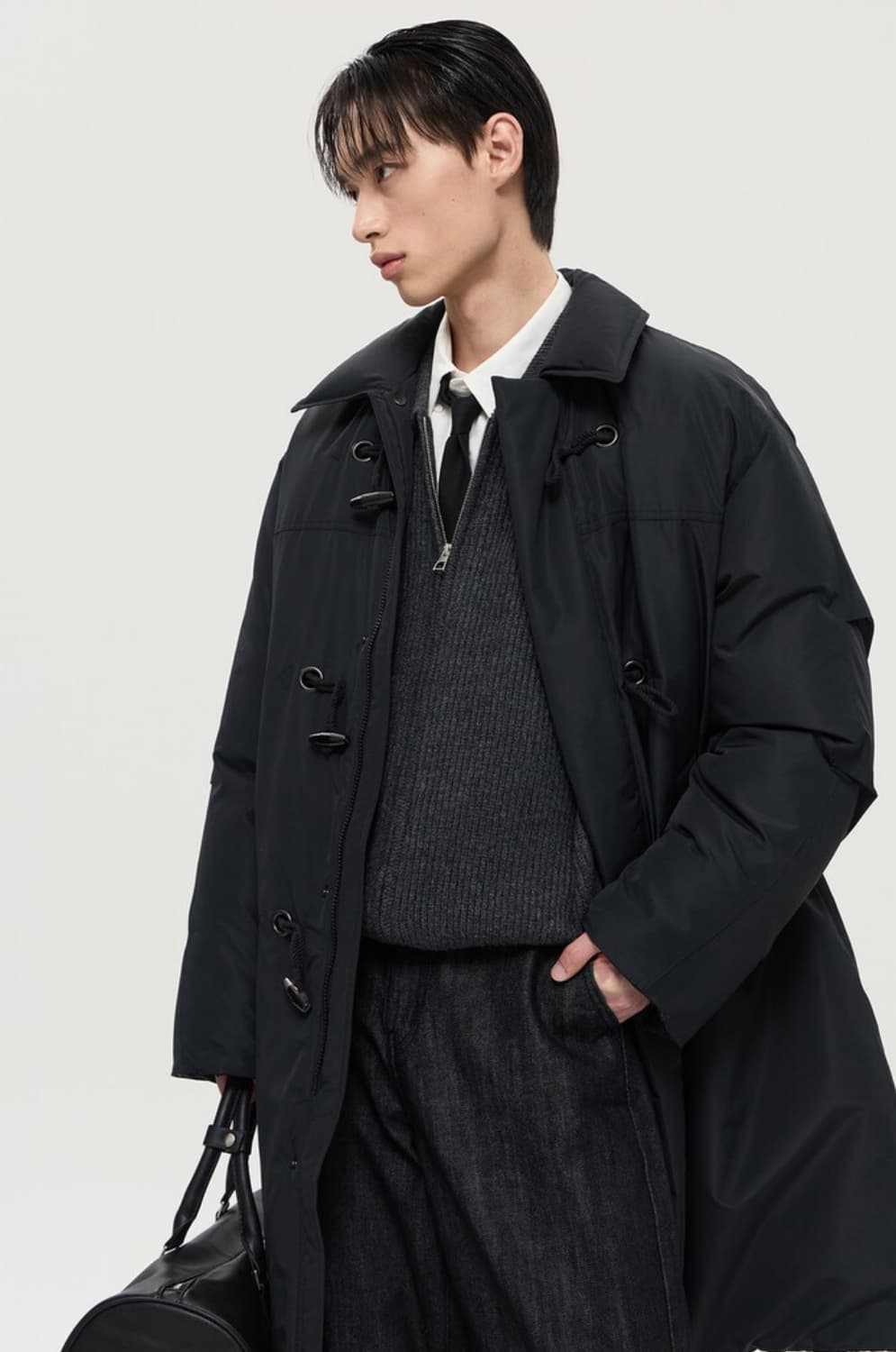 [TNGT] 남성 더플 롱 구스다운 점퍼 상품이미지3