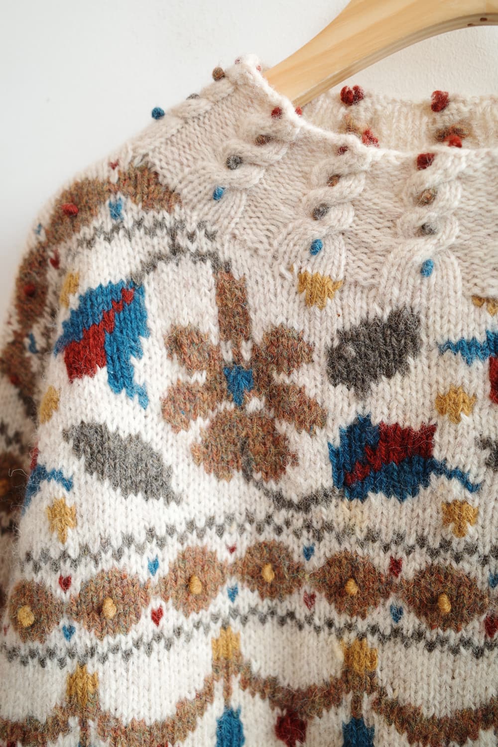 Japan brand 울 패턴 니트  상품이미지4