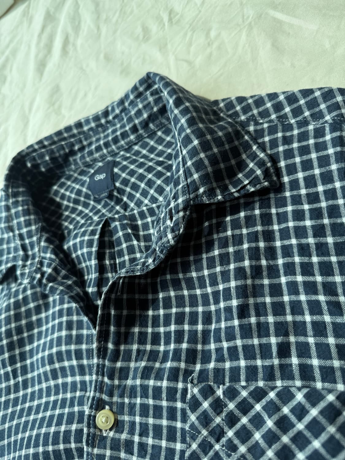 GAP 블루 체크 셔츠 상품이미지2