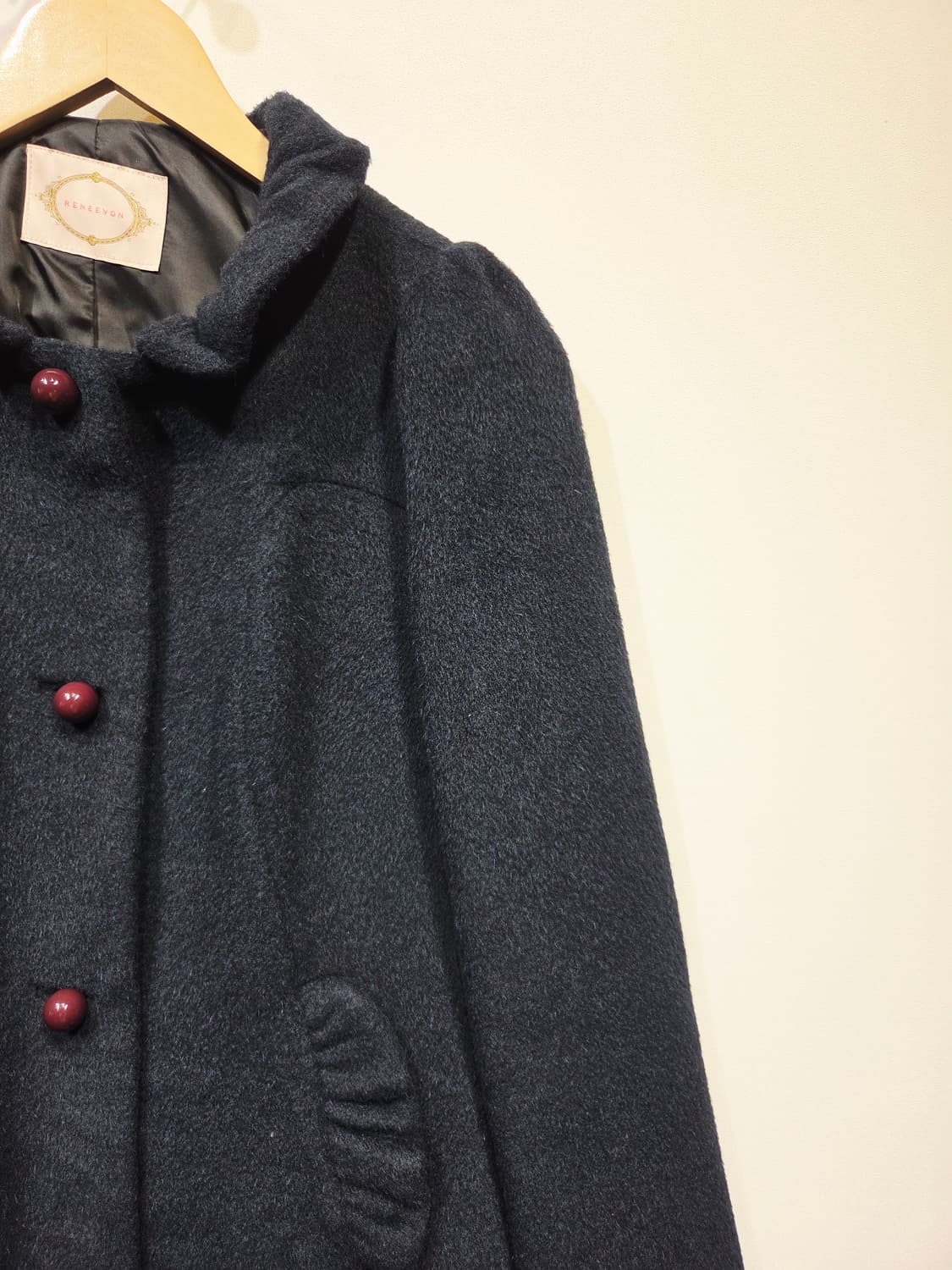 레니본 베비알카파 양모 코트 54호 상품이미지4