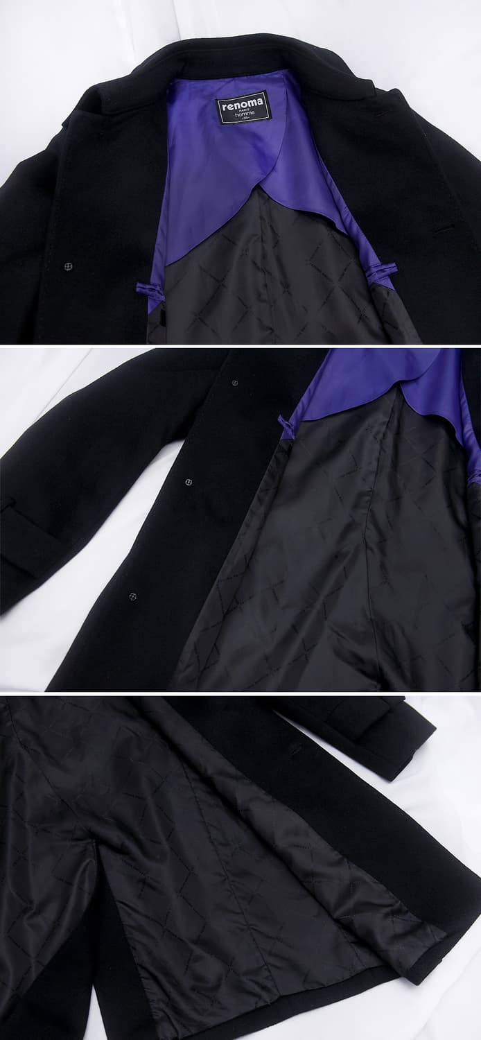 레노마 파리 옴므 퓨어 캐시미어 싱글 발마칸 트렌치 코트 (100+) 상품이미지7