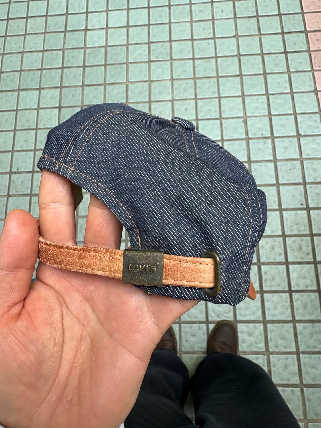 리바이스 데님 가죽 캡  상품이미지3