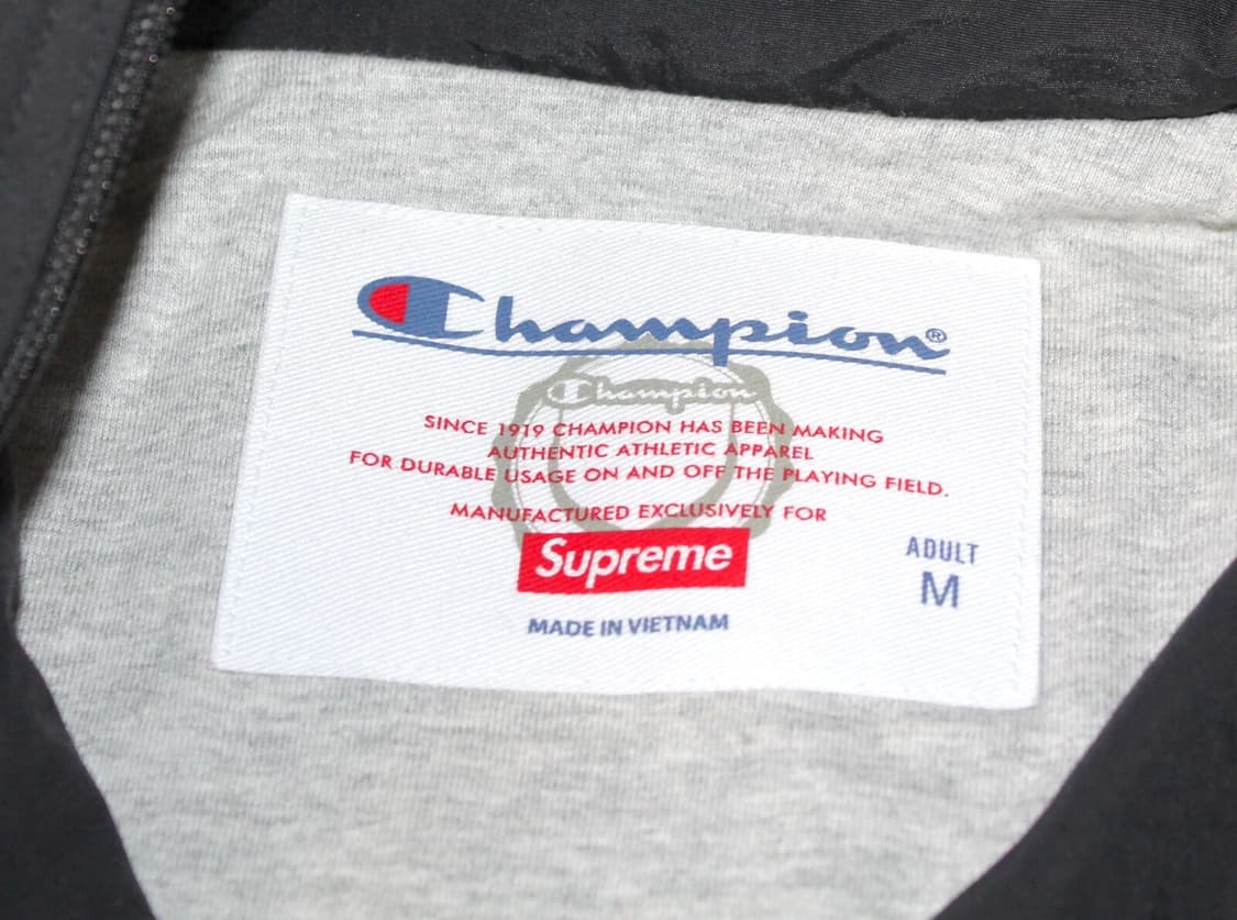18SS 슈프림 챔피언 트랙 자켓 블랙 상품이미지4