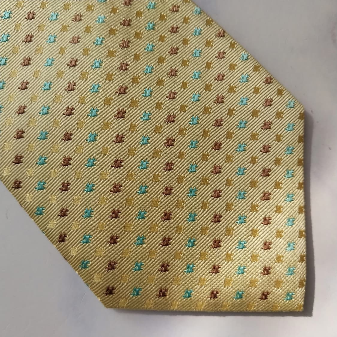 웅가로 넥타이 레몬 스몰 패턴 8.8cm A+등급 K2064 상품이미지7