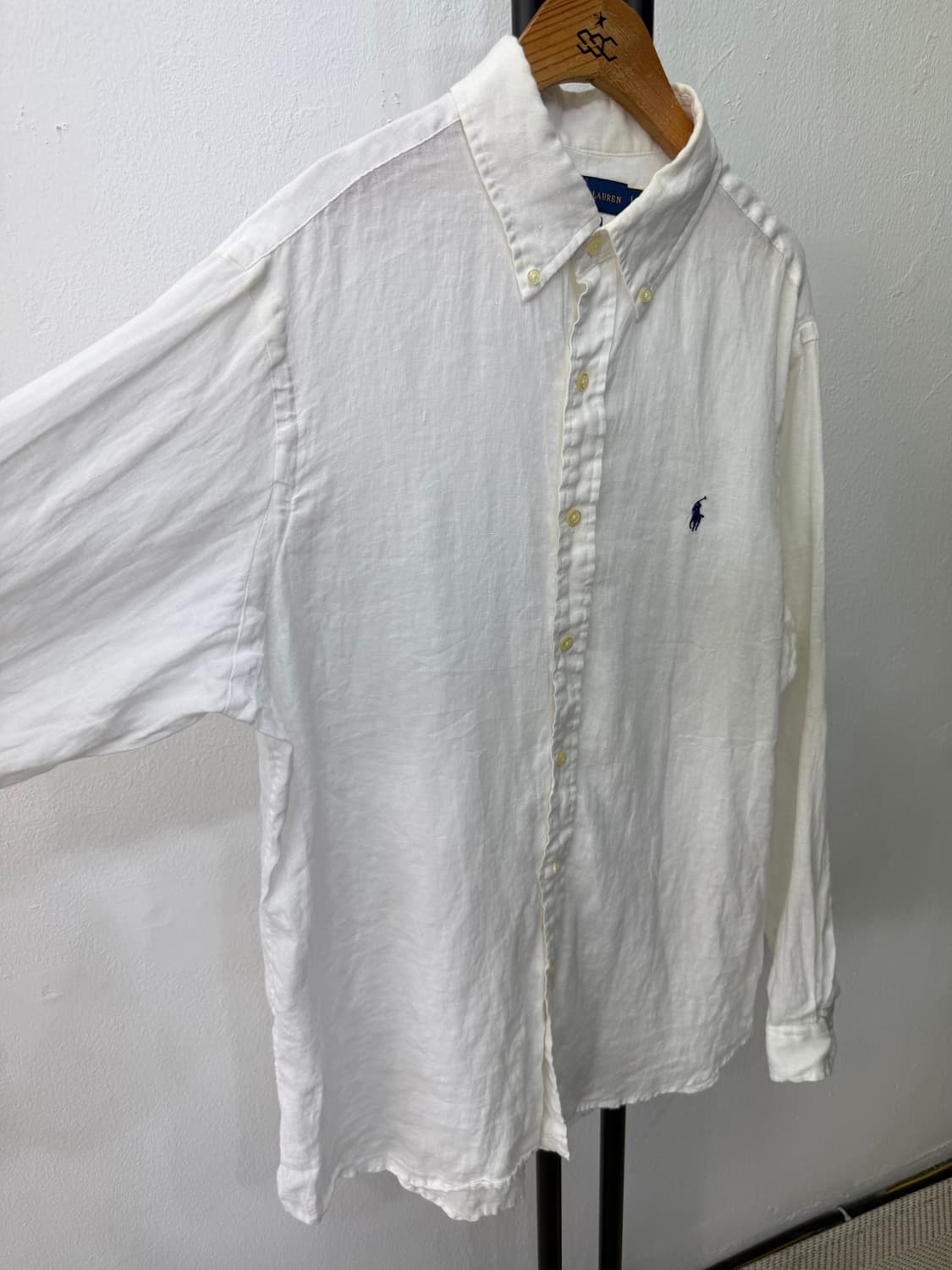 정품) 폴로랄프로렌 신형 남성 린넨 셔츠 L 상품이미지2