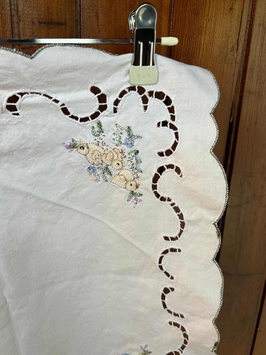 오리 손자수 손수건 상품이미지3