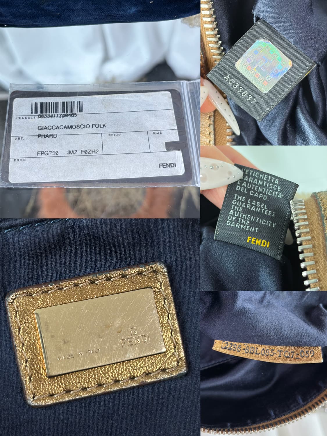 펜디 벨벳 & 셔링 숄더백 상품이미지10