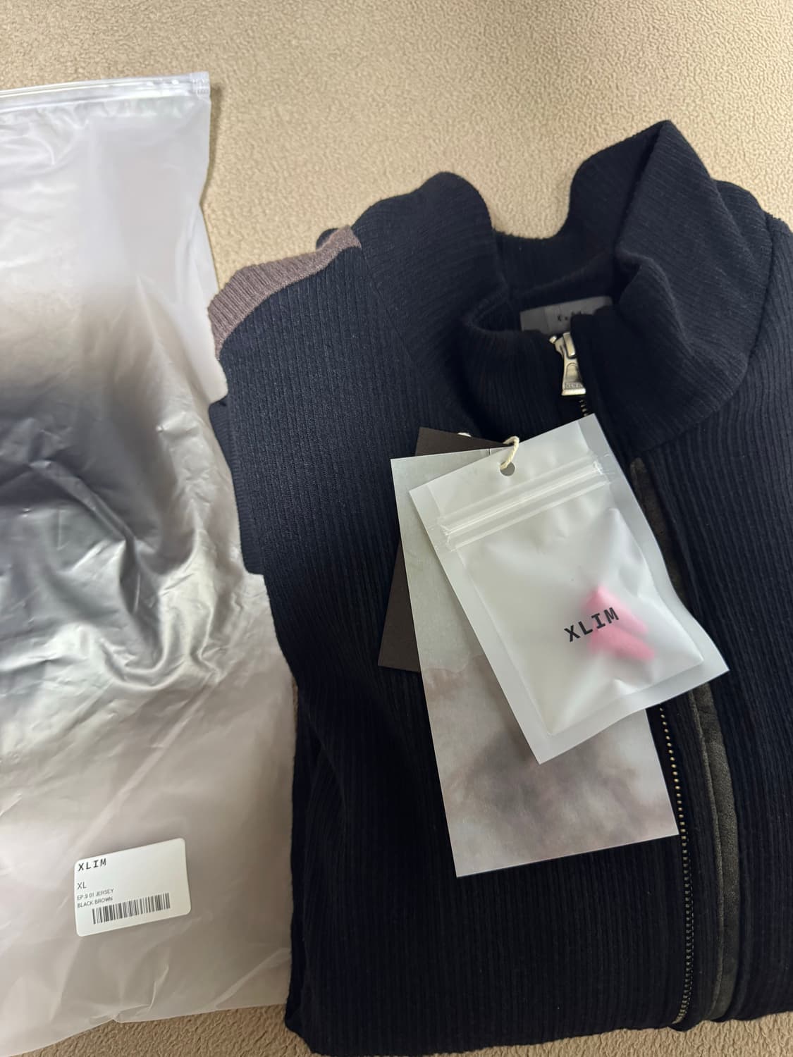 xl 엑슬림 xlim ep9 01 저지 져지 jersey 블랙 브라운 상품이미지1