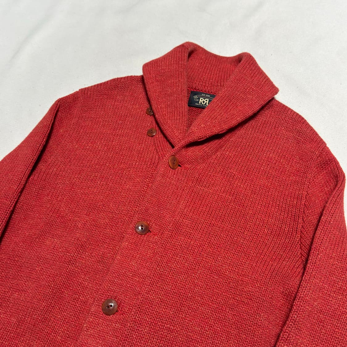 L 폴로랄프로렌 더블알엘 숄 카라 니트 가디건 상품이미지1