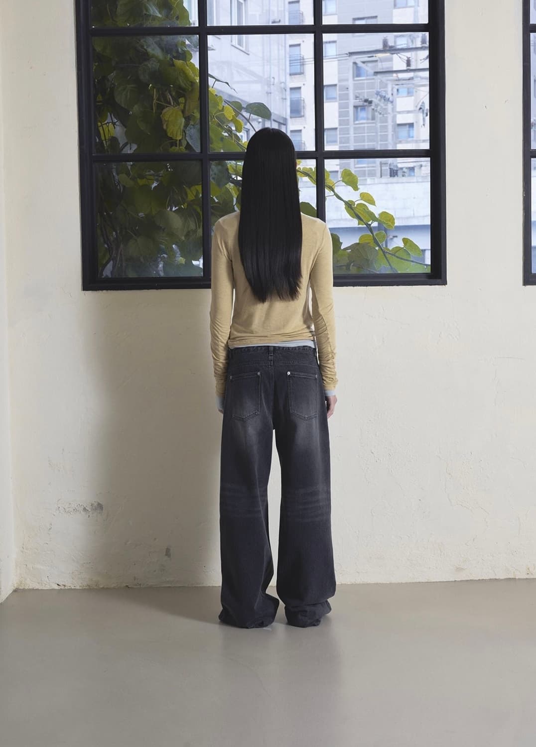 오데스 [ESSENCIAL] DOUBLE WAIST DENIM PANTS 상품이미지3