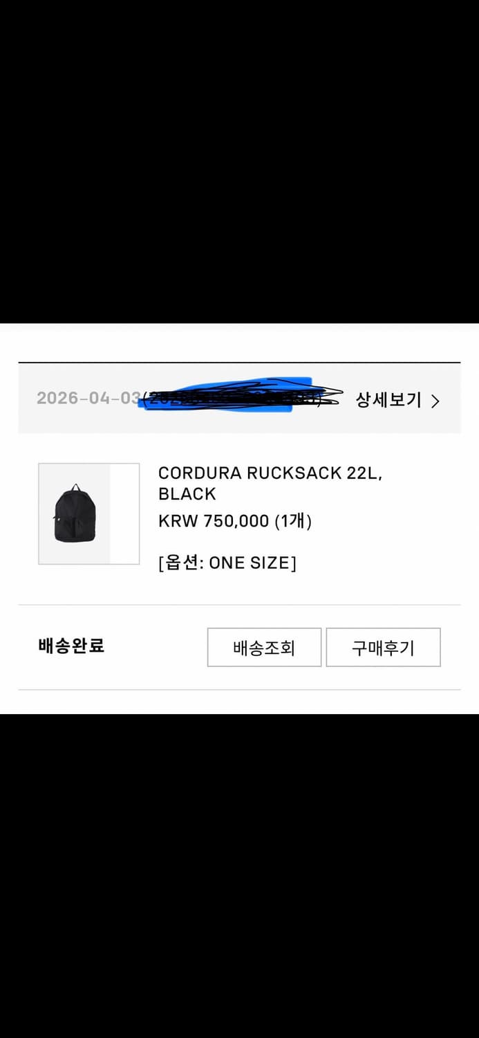 비즈빔 26ss 22L 코듀라 백팩 블랙 상품이미지4