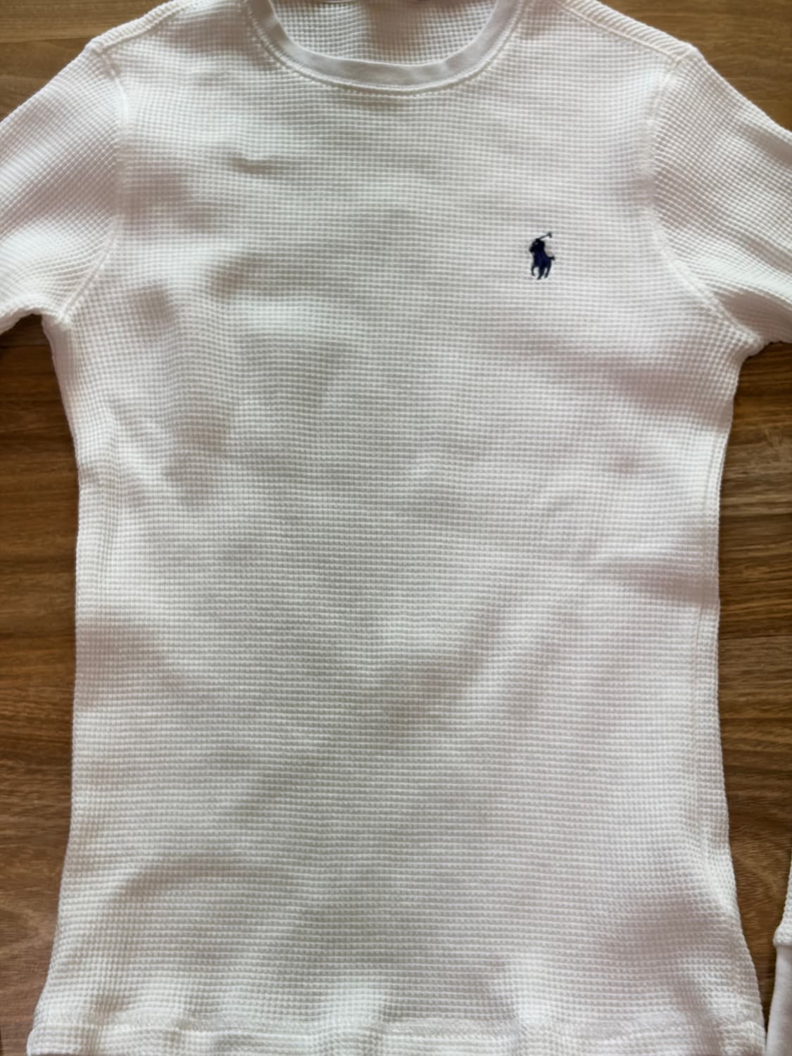 폴로 랄프로렌 와플티 긴팔 화이트 코르티스 엄성현 상품이미지3