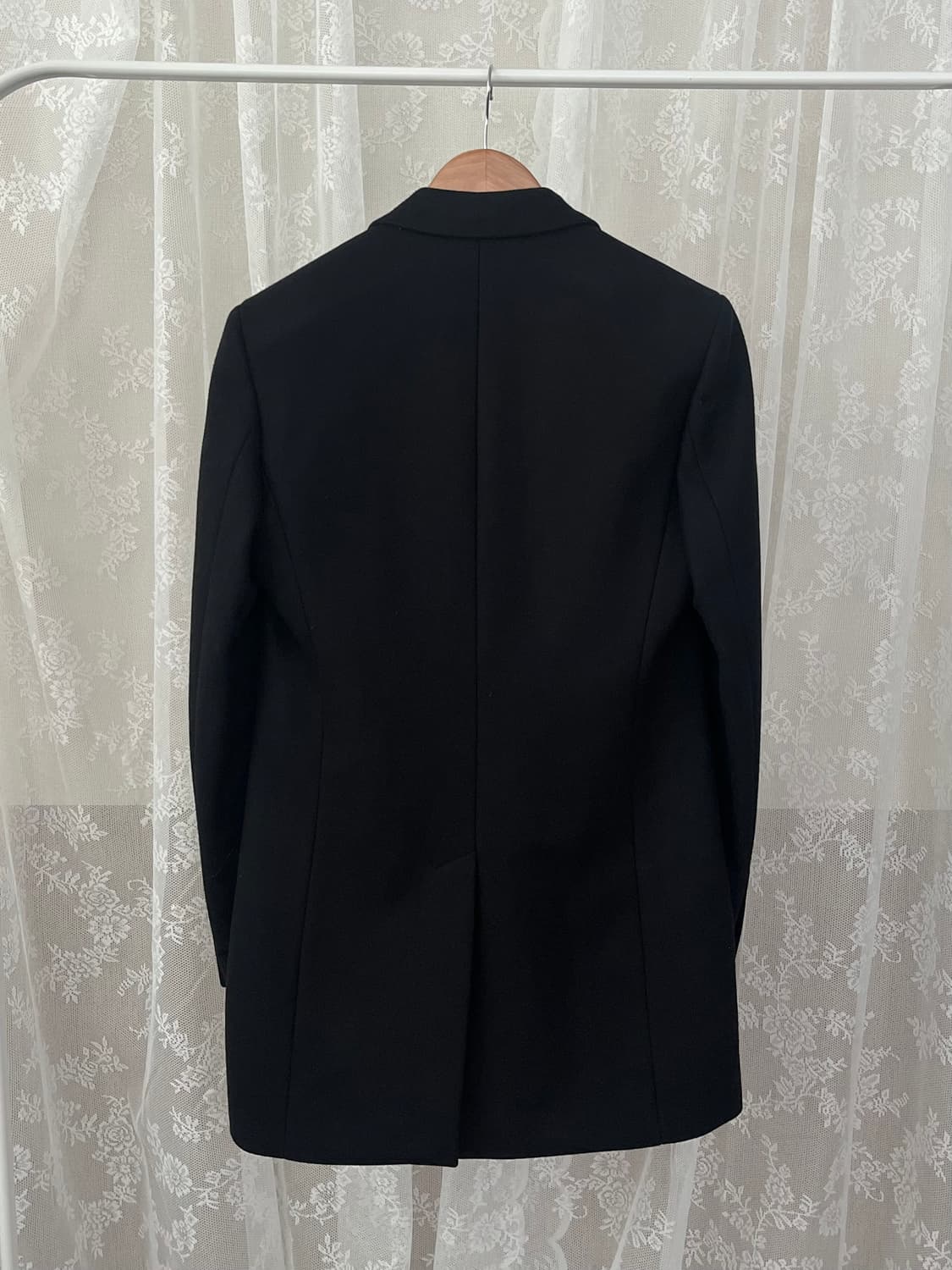 XS) 클럽모나코 캐시미어 블렌드 코트 블랙 상품이미지2