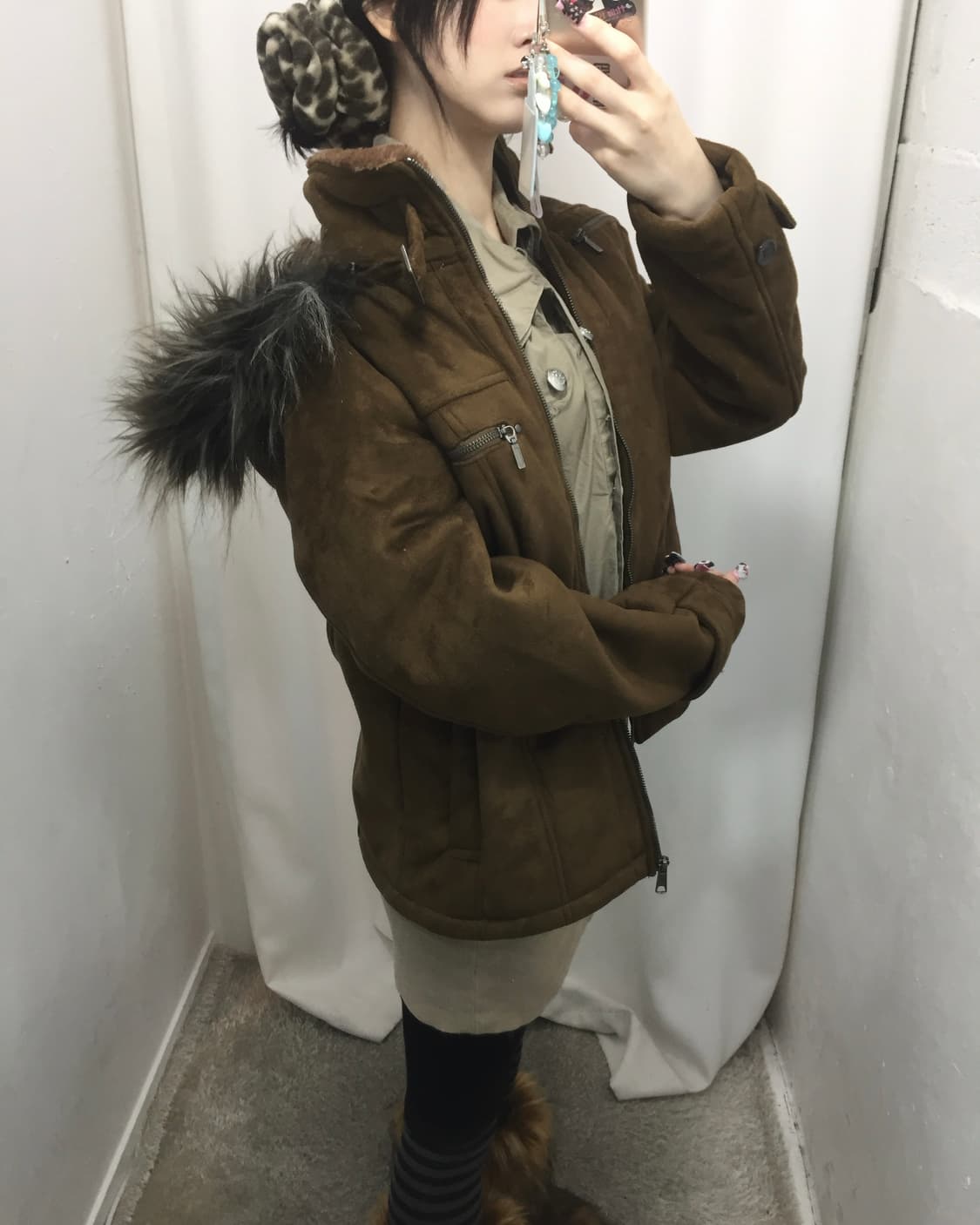 브라운 퍼 코디 🤎 상품이미지3