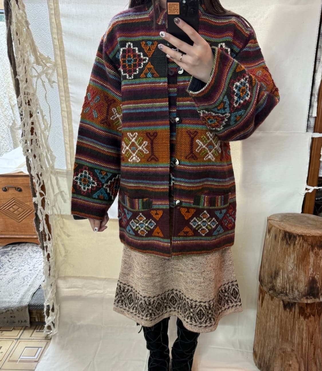 leela ying and yang coat 상품이미지1