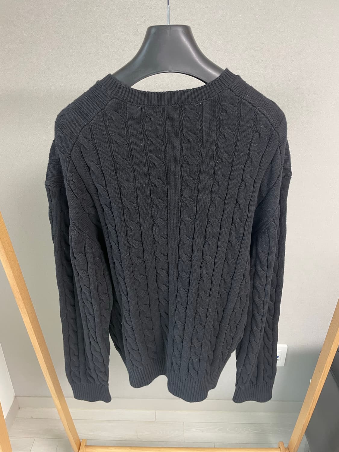 MERGO 케이블 니트 (블랙) 상품이미지2