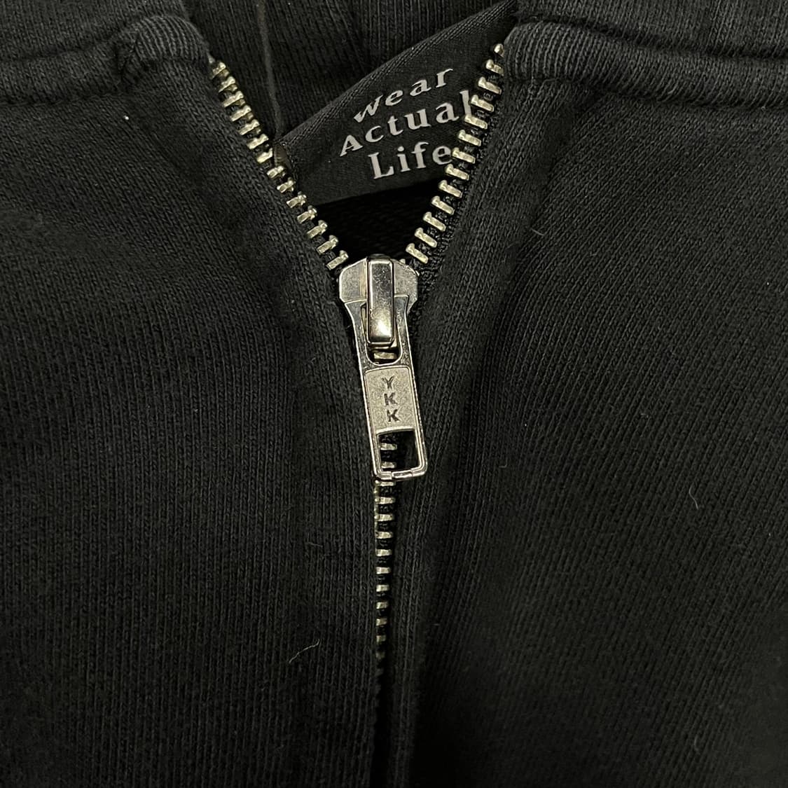 [정품/S] 우알롱 검정색 후드 집업 b19 상품이미지7