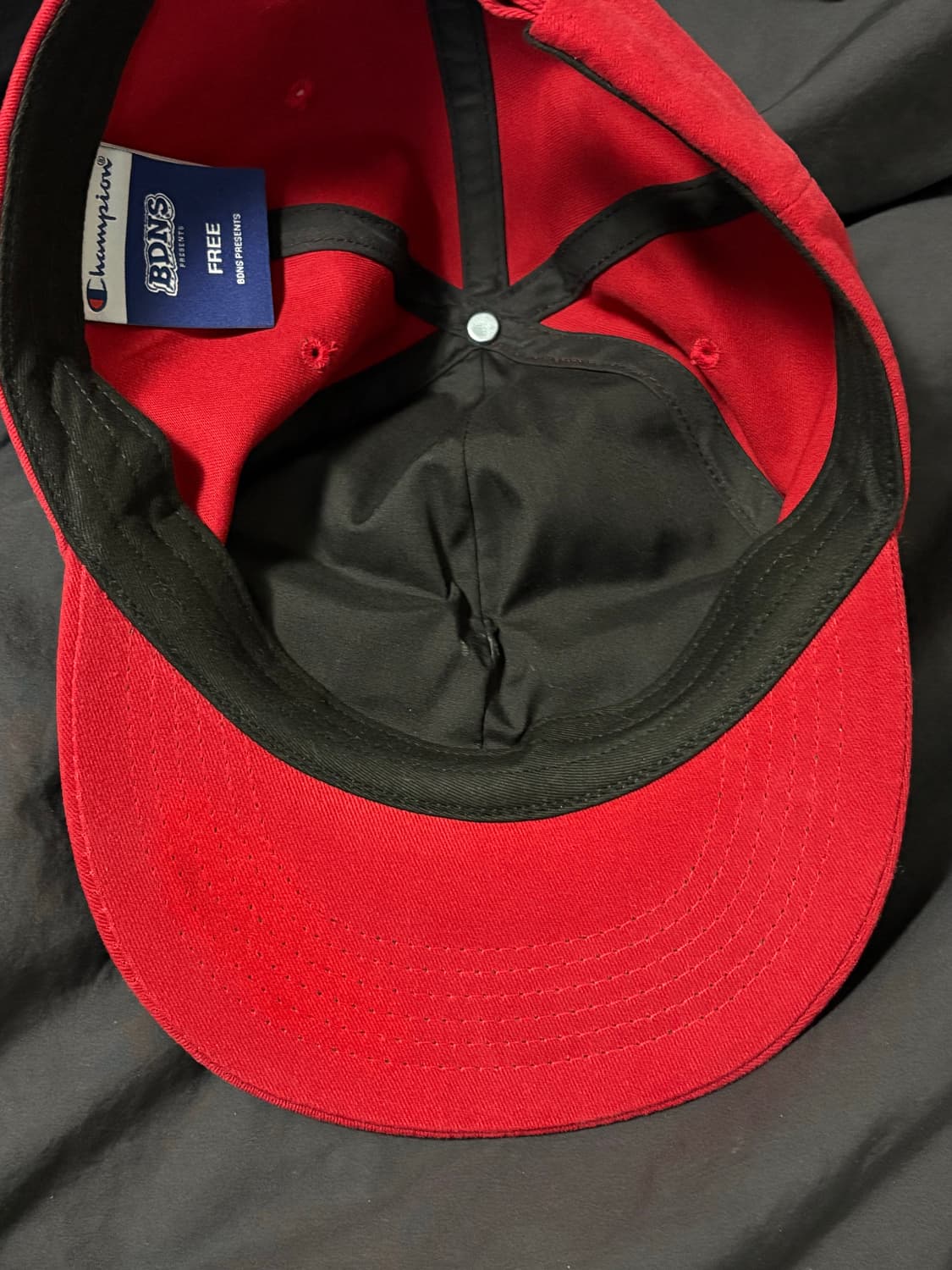 챔피온 × 빠더너스 LDLLWL 로고 볼캡 레드 상품이미지3