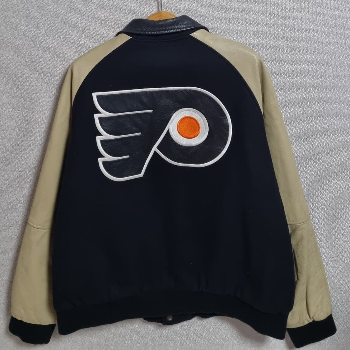 오버핏 XL ) 나이키 빈티지 올드스쿨 울/레더 바시티 자켓 (유일매물) 상품이미지2