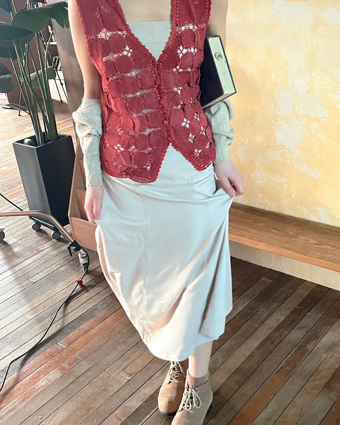 Crochet Patchwork Vest 패치워크 베스트 상품이미지3