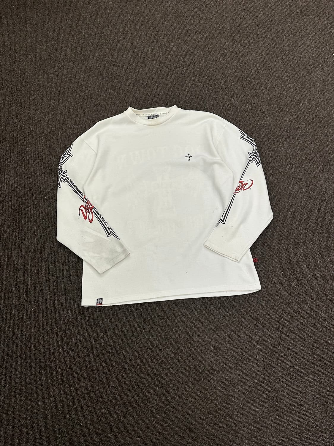 OS)DogTown 빈티지 그래픽 화이트 긴팔 상품이미지3