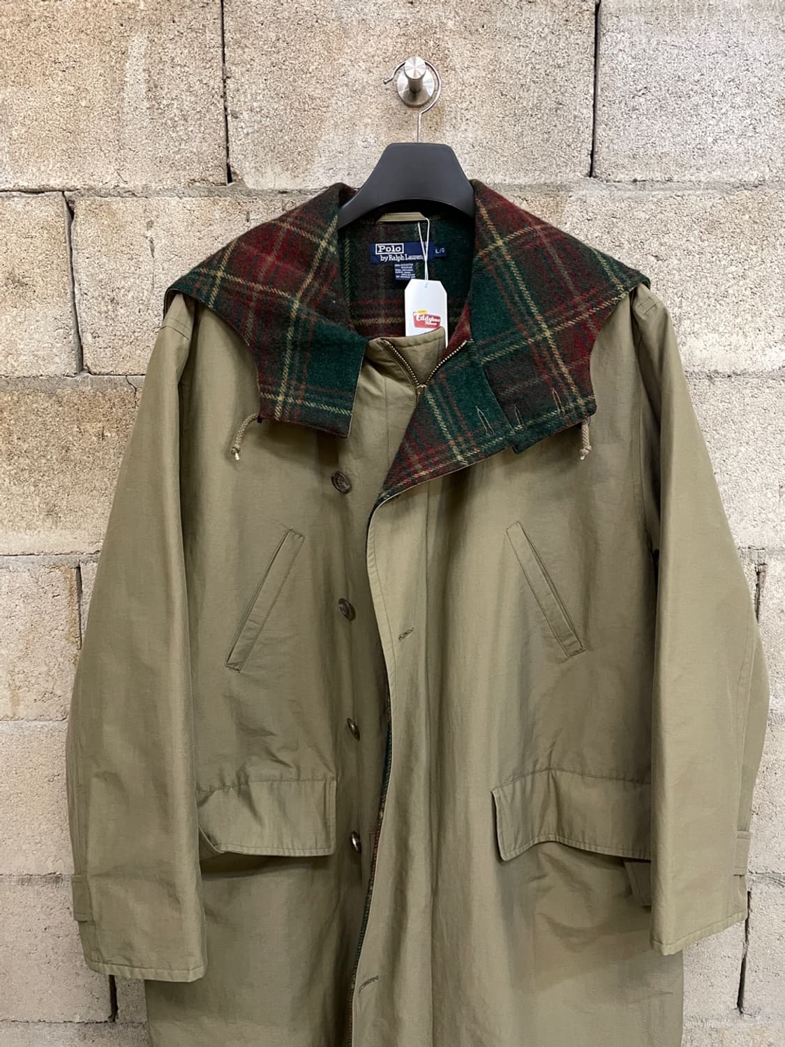 90s 폴로 랄프로렌 후드 트렌치 코트 상품이미지2