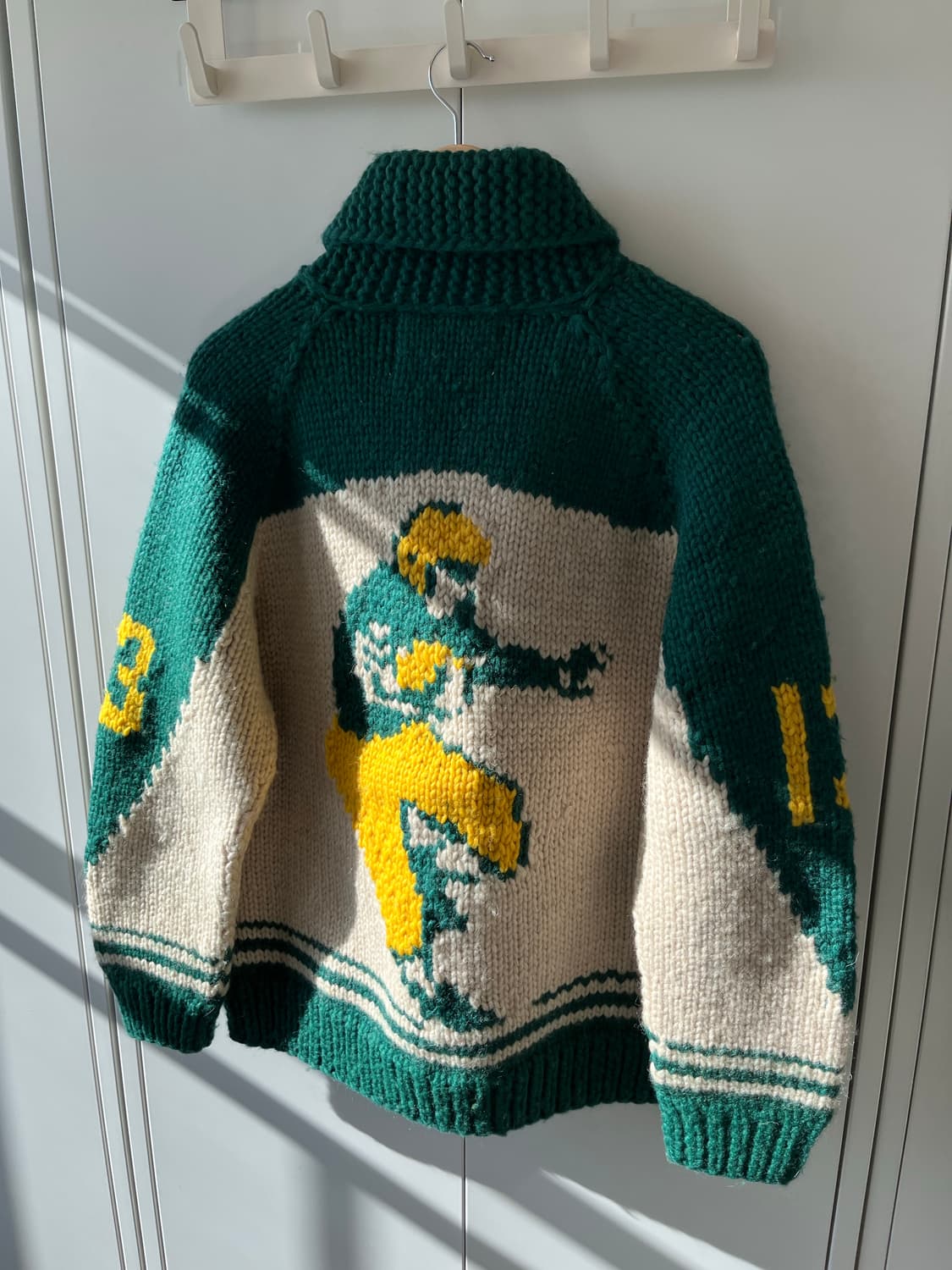 Made in canada 럭비공 리얼 헤비 울니트 코위찬 상품이미지4