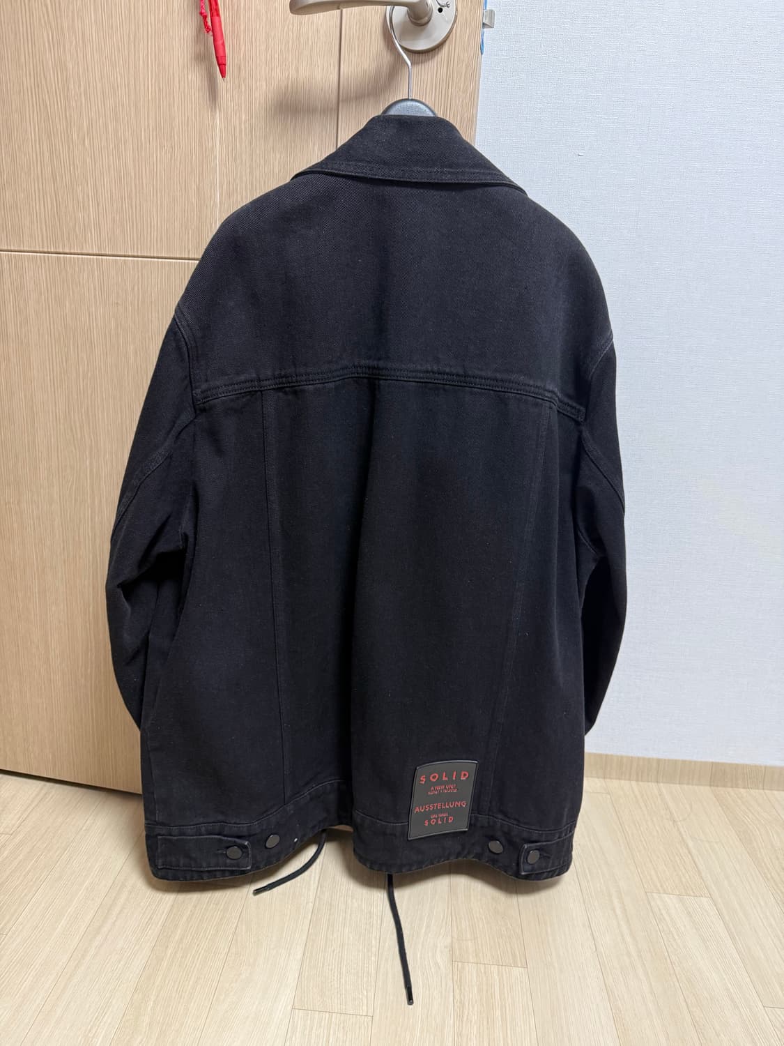 솔리드 옴므 데님 자켓 흑청 상품이미지2