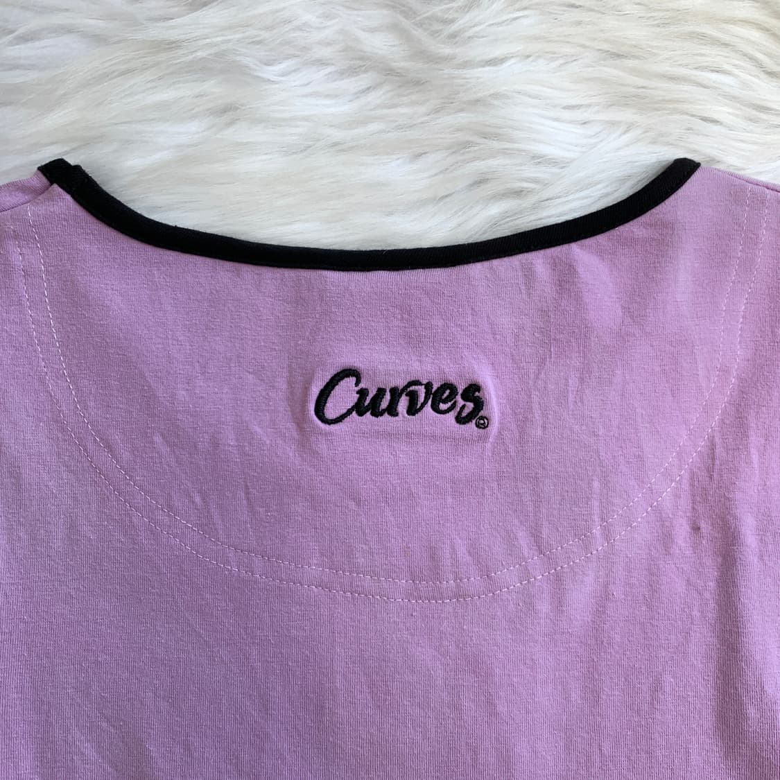 Curves 슬림 라운드 긴팔 티셔츠 1601 상품이미지5