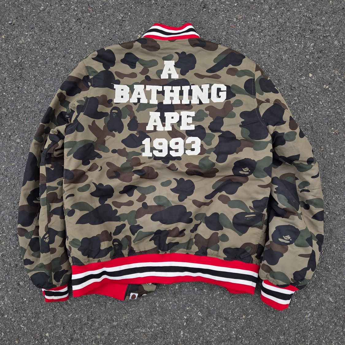 BAPE camo Varsity Jacket (made in Japan) 상품이미지6
