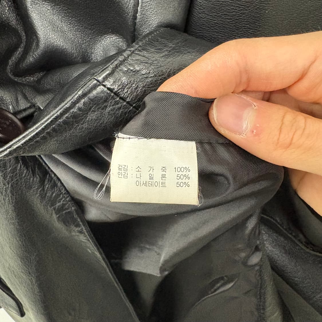 빈티지 리얼레더 소가죽 블랙 가죽자켓 L 상품이미지7
