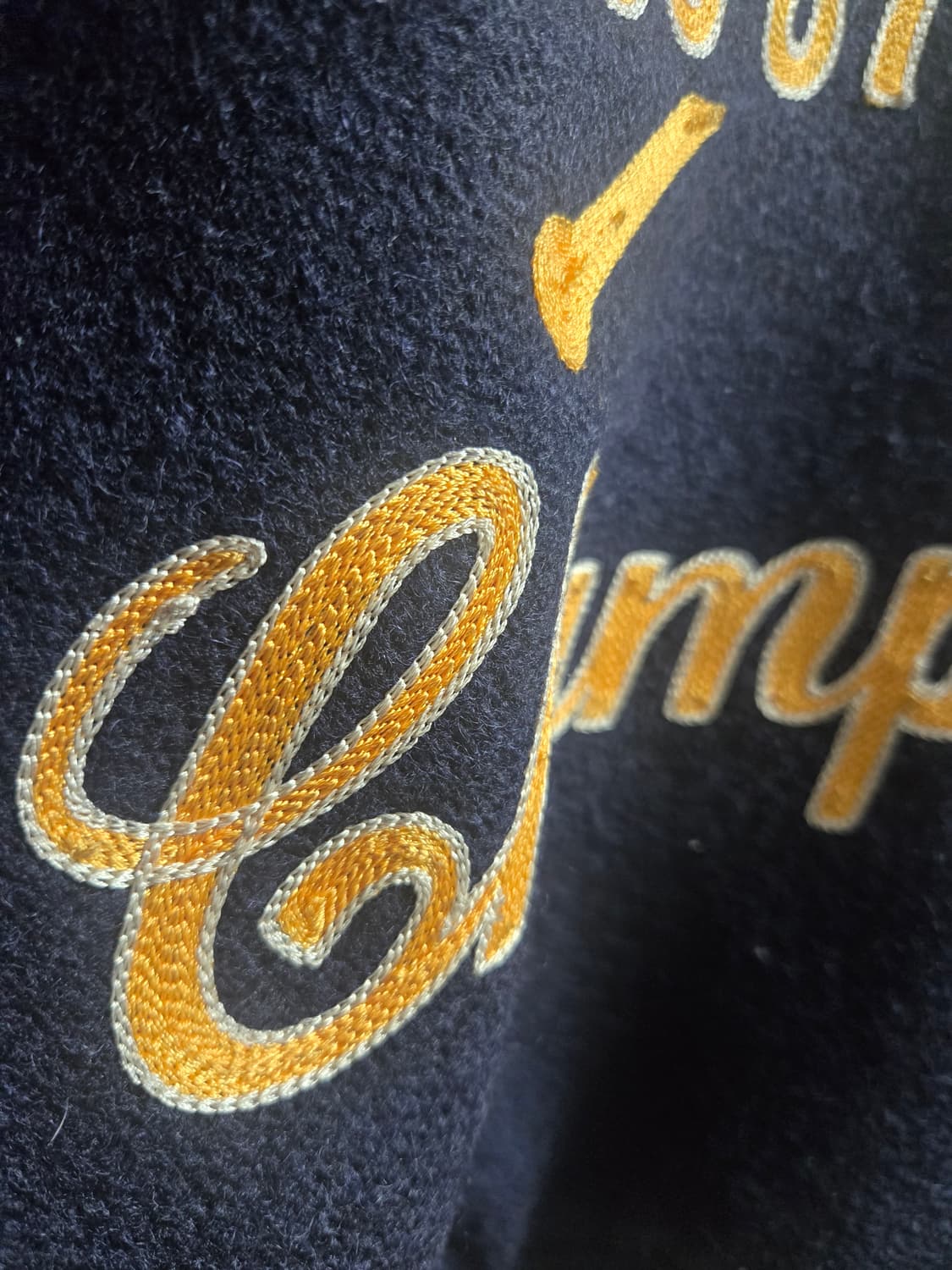 Whitesville 커스텀 풀데코 레터맨 자켓 상품이미지5