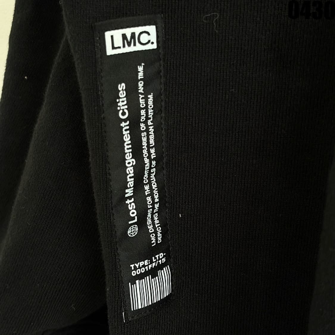 LMC 그래픽 프린팅 오버핏 맨투맨 블랙 L 0430 상품이미지10
