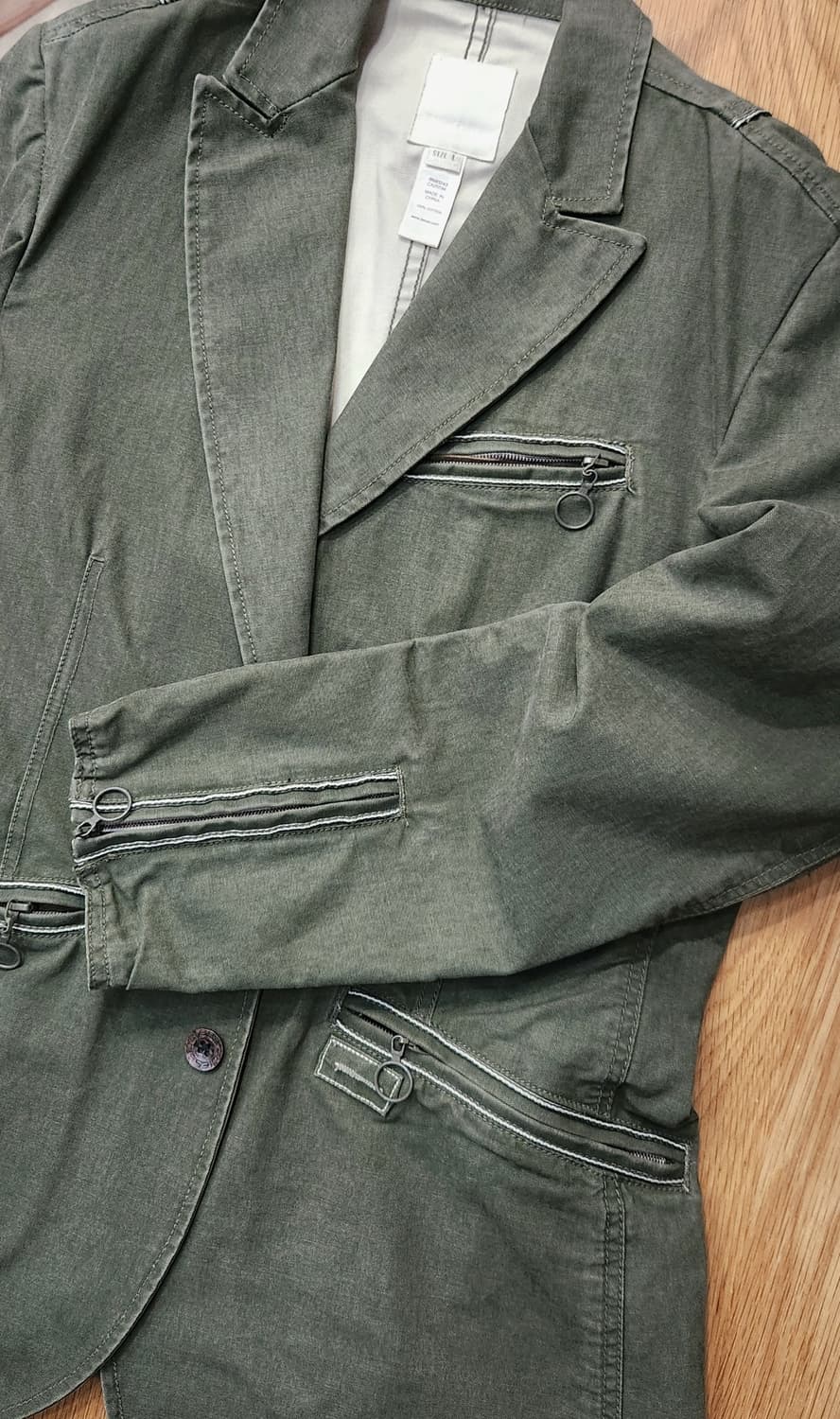 디젤 워시드 남성 코튼 블레이져자켓L 상품이미지3