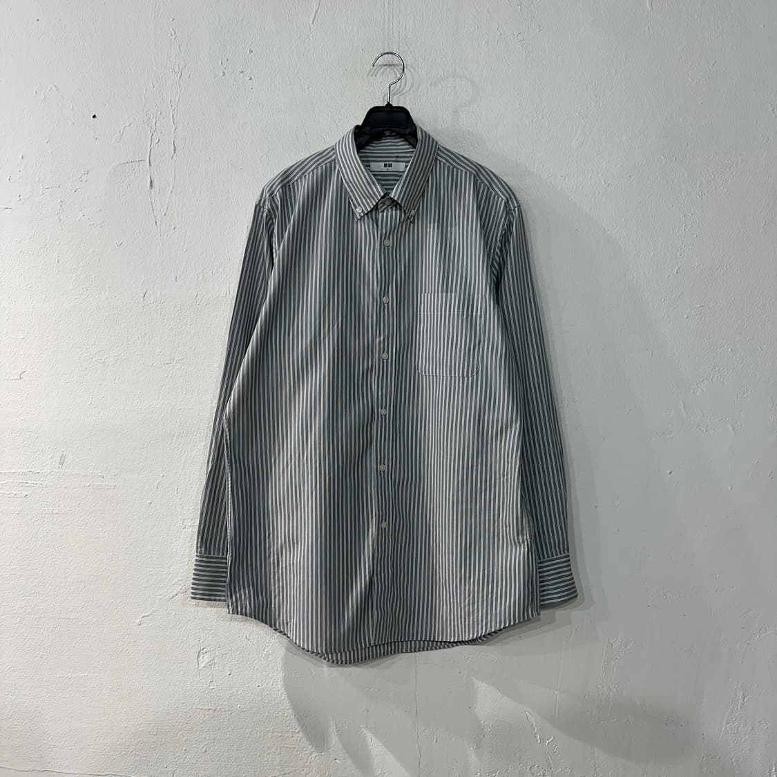 유니클로 스트라이프 셔츠 L 상품이미지1