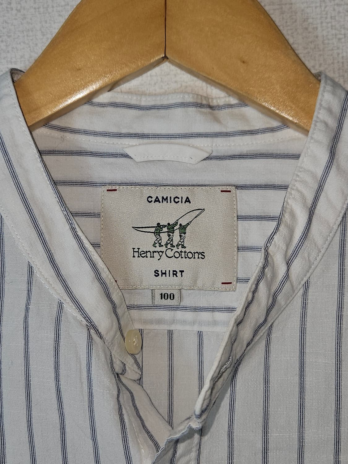 헨리코튼 헨리넥 린넨 마 7부 반팔셔츠 기모노 남성 100 (거의새상품) 상품이미지4