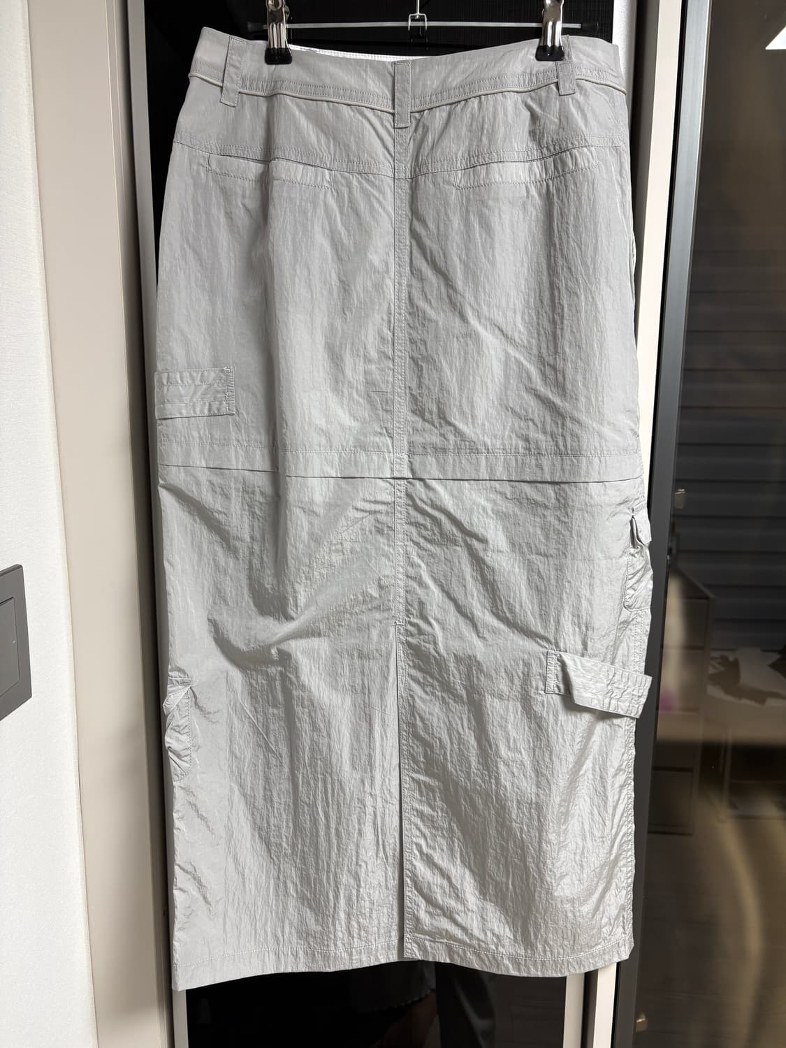 기준 kijun 롱 카고스커트 실버그레이 상품이미지5