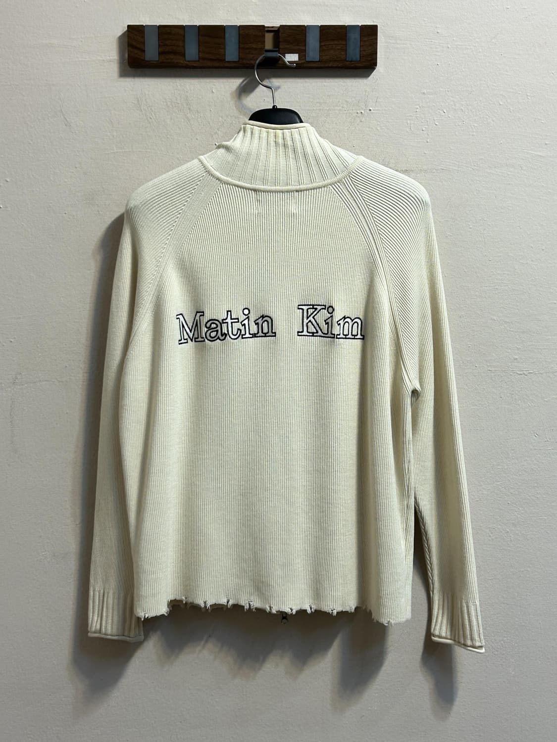 마뗑킴 로우엣지 집업 니트 상품이미지5