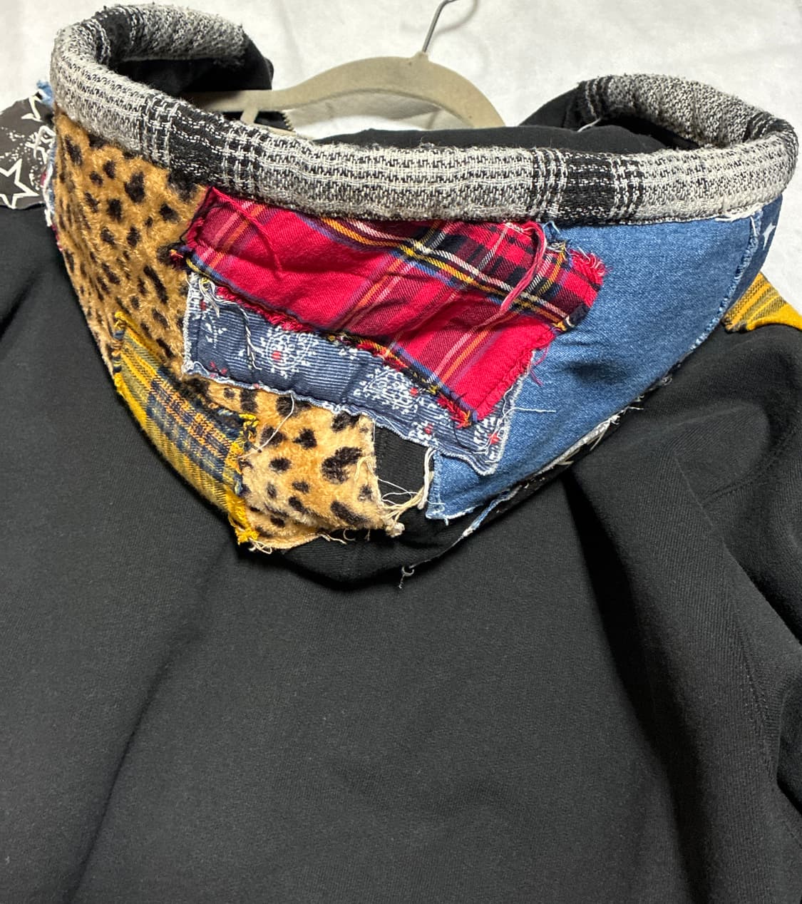 슈프림 패치워크 후드 집업(M) 상품이미지3