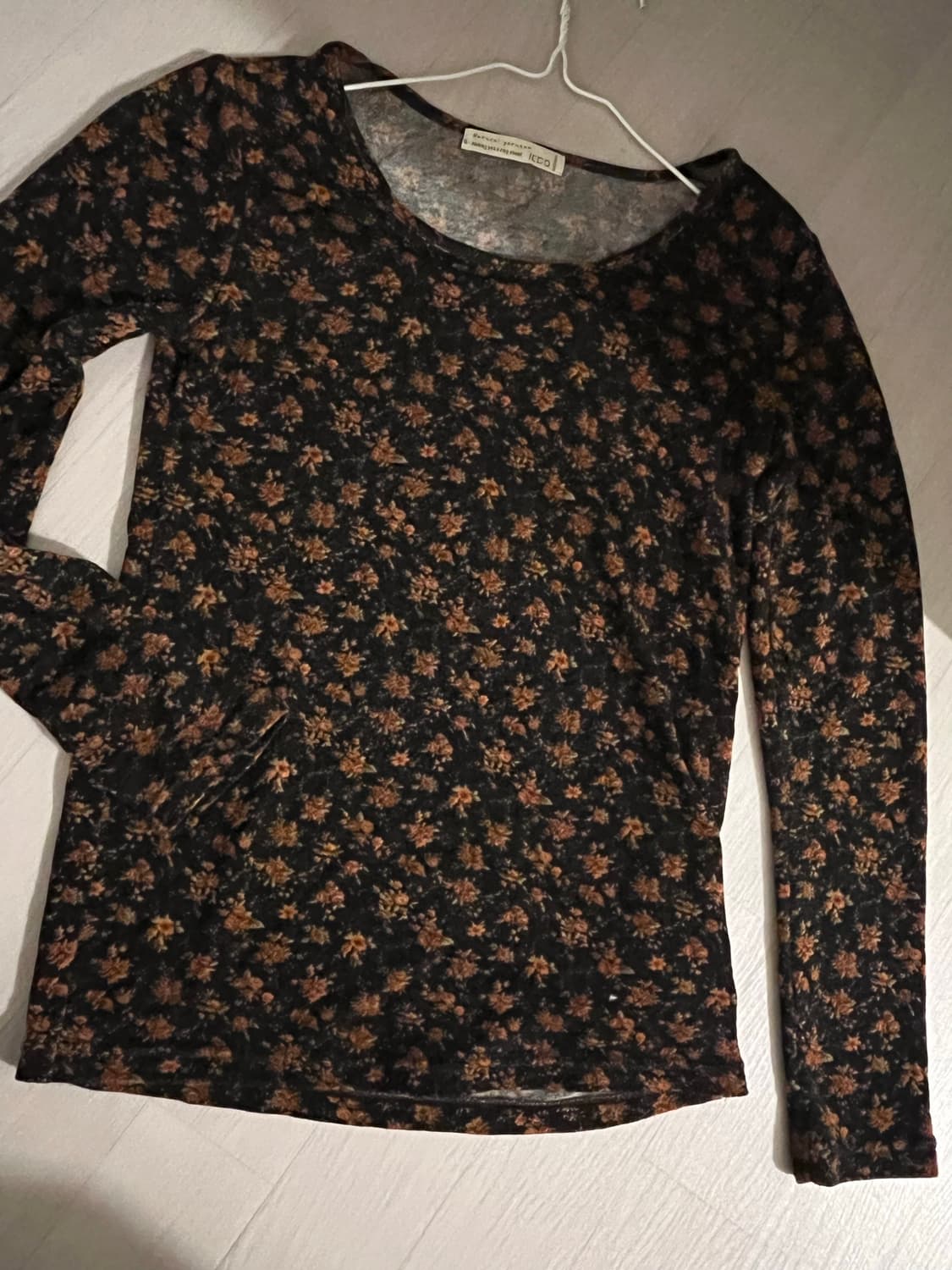 빈티지 플라워 이너 긴팔티 하구미 모리걸룩 상품이미지1