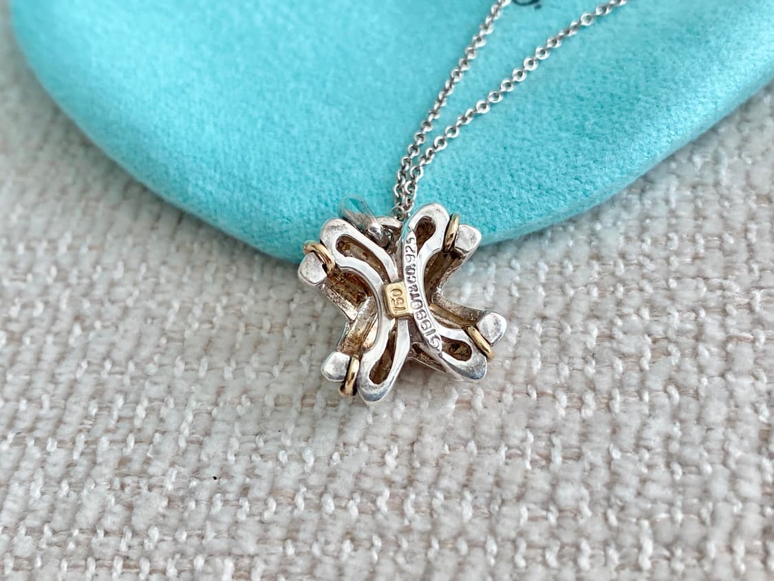 티파니 시그니처 18k 콤비 실버 목걸이(남녀공용) 상품이미지4