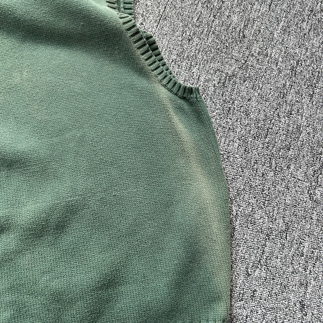 폴로 랄프로렌 올리브 코튼 브이넥 니트 베스트 상품이미지6