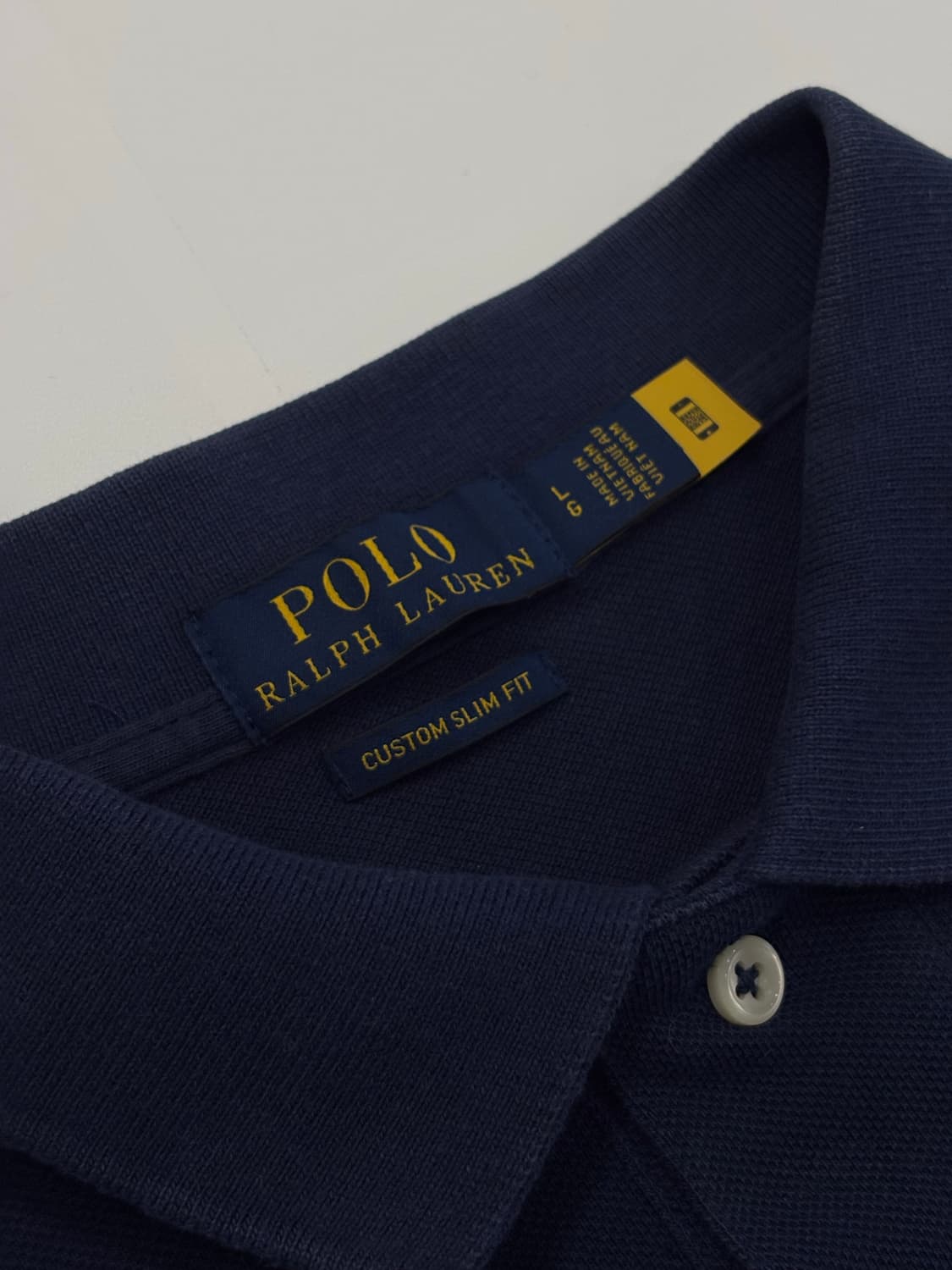 Polo 폴로랄프로렌 QR 네이비 카라티 상품이미지2