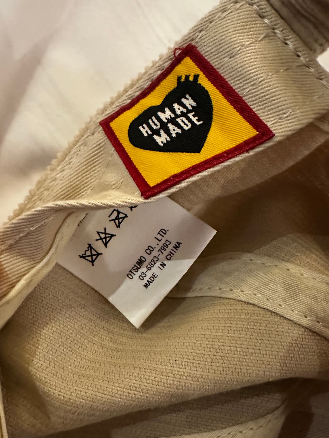 휴먼 메이드 6 패널 코듀로이 캡 화이트 상품이미지6